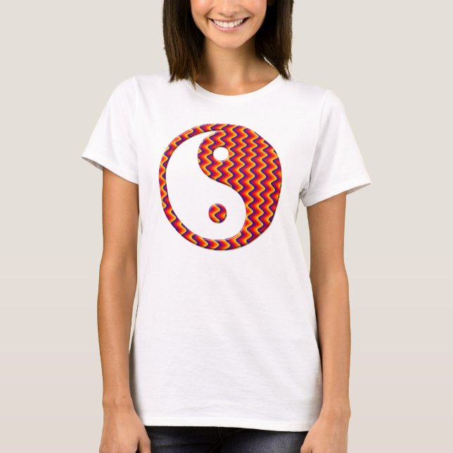 Zig Zag Yin Yang T-Shirt (Front)