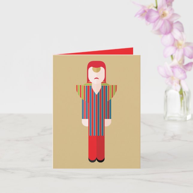 Ziggy – Glam Rock Greeting Card (Orchid)