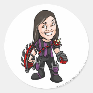 Ziggytron Darigan Citadel Staff Player Classic Round Sticker
