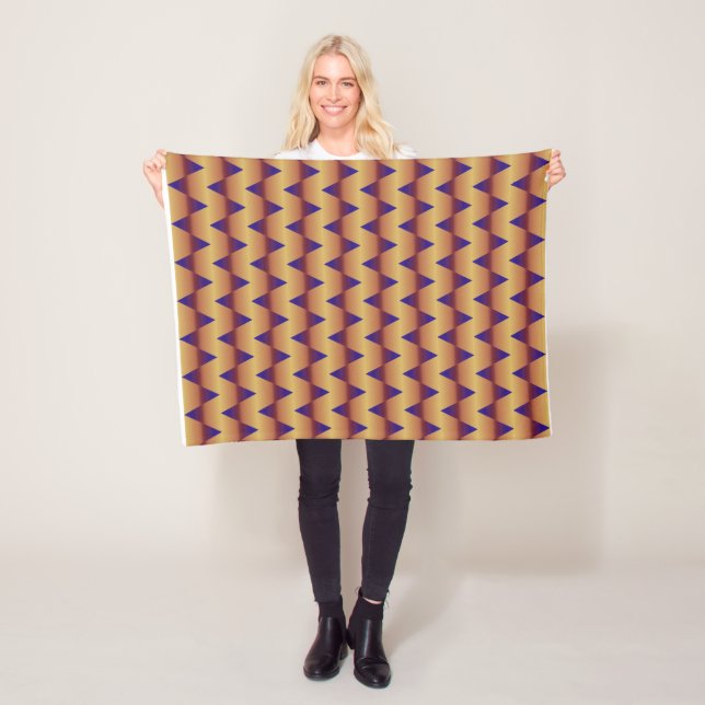 Zigzag 1 fleece blanket (In Situ)