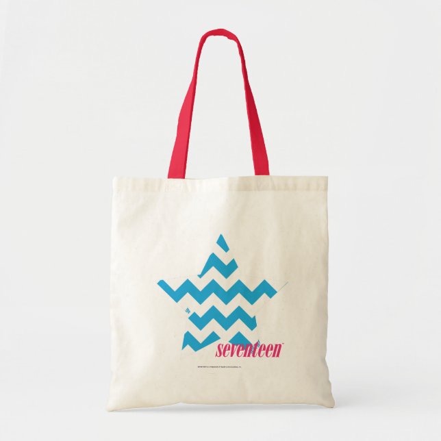 ZigZag Aqua 2 Tote Bag (Front)