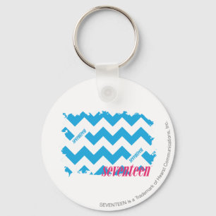 ZigZag Aqua 3 Key Ring