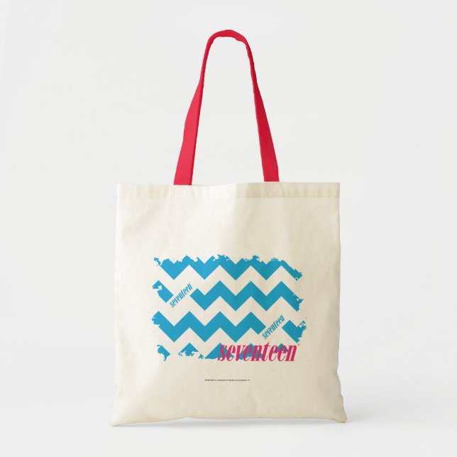 ZigZag Aqua 3 Tote Bag (Front)