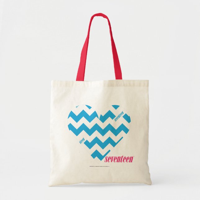 ZigZag Aqua 4 Tote Bag (Front)