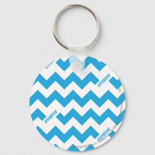 ZigZag Aqua Key Ring