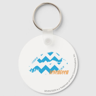 ZigZag Aqua Key Ring