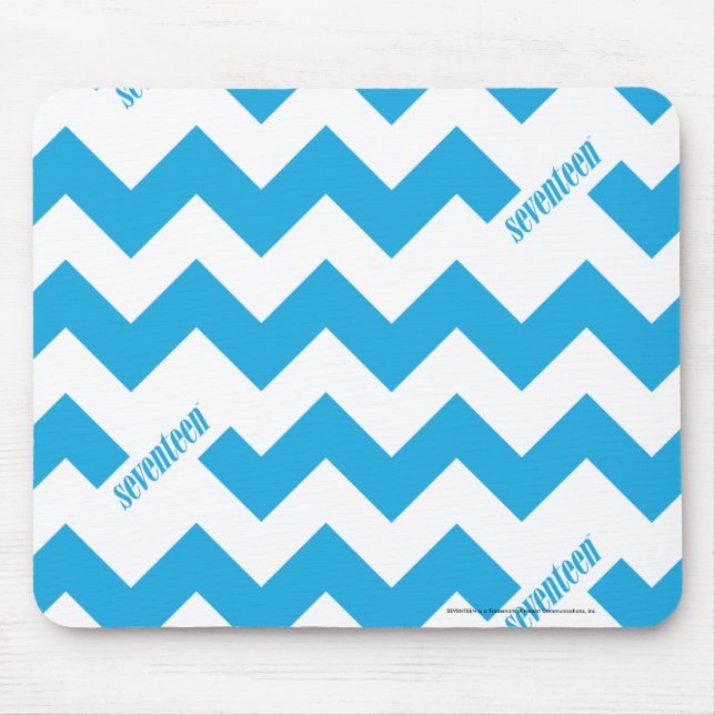 ZigZag Aqua Mouse Mat (Front)