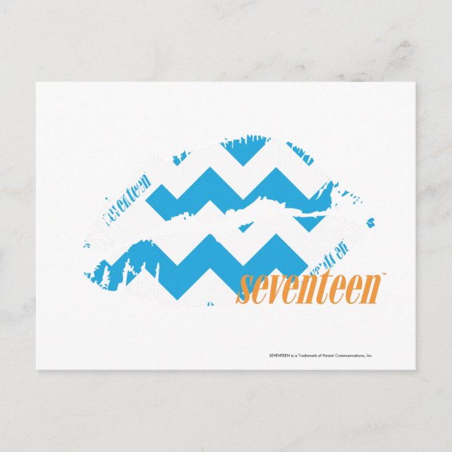 ZigZag Aqua Postcard (Front)