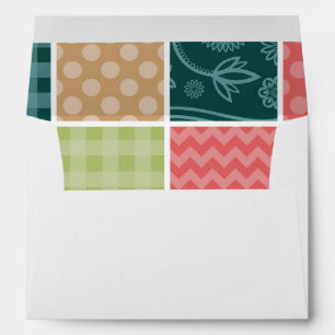 Zigzag, Chevron, Gingham, Polka Dots, Patchwork Envelope