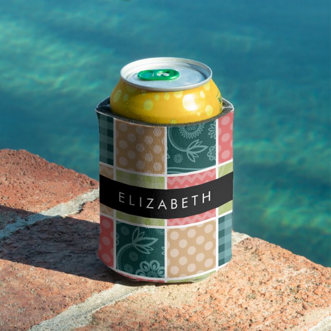 Zigzag, Chevron, Gingham, Polka Dots, Your Name Can Cooler (In Situ Pool)