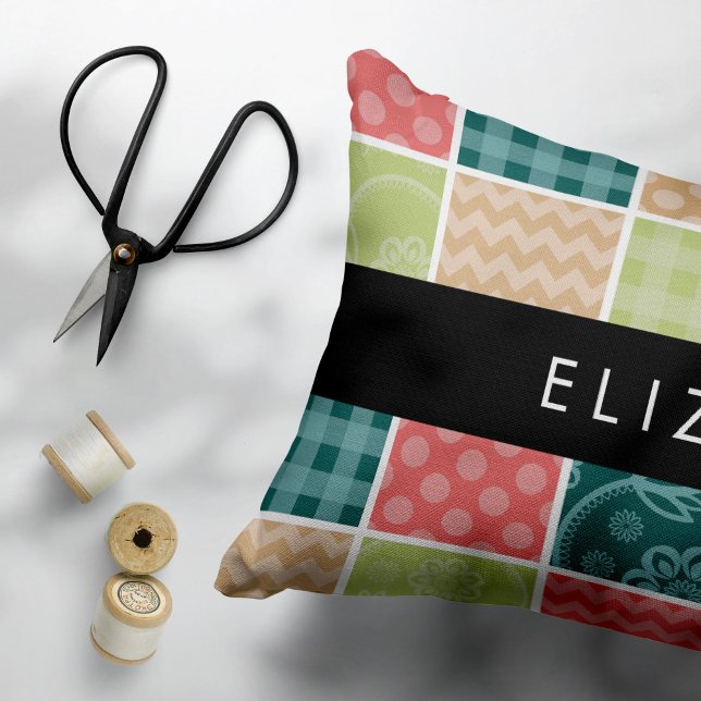 Zigzag, Chevron, Gingham, Polka Dots, Your Name Pillowcase (Creator Uploaded)
