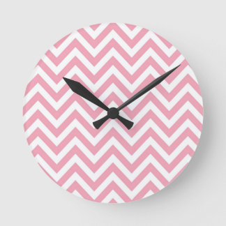ZigZag Chevron pattern Hipster or Mod Styled Round Clock