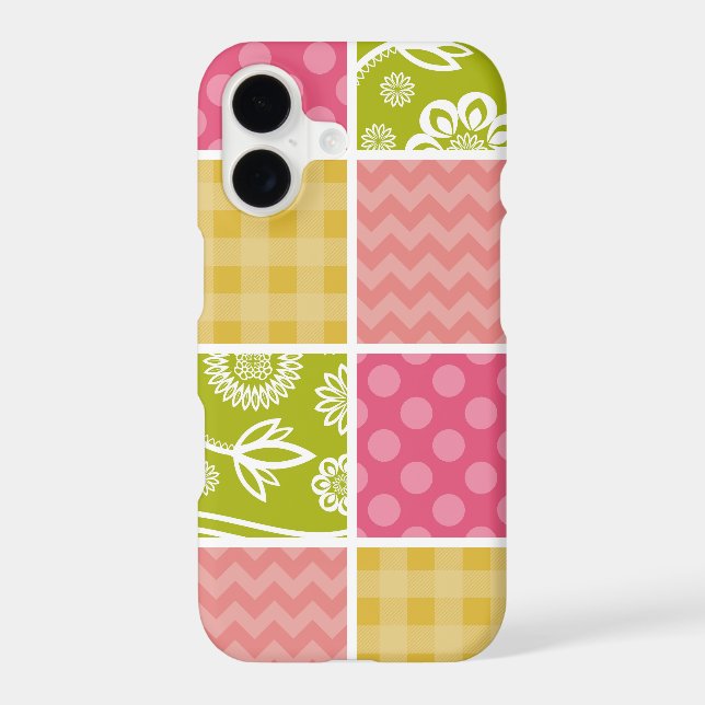 Zigzag, Chevron, Polka Dots, Gingham, Patchwork (Back)