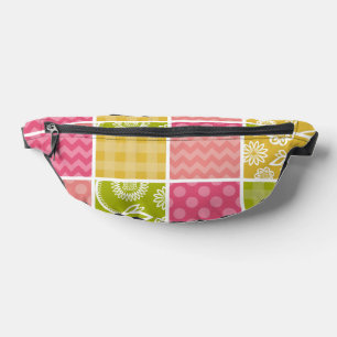 Zigzag, Chevron, Polka Dots, Gingham, Patchwork Bum Bags