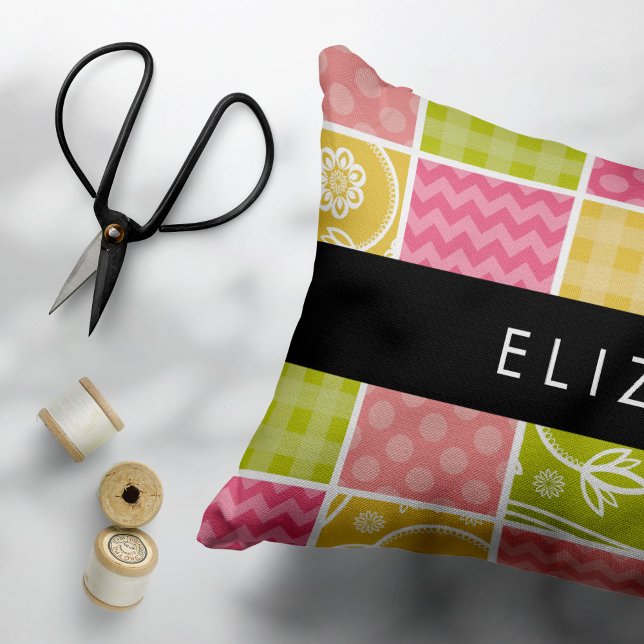 Zigzag, Chevron, Polka Dots, Gingham, Your Name Pillowcase (Creator Uploaded)