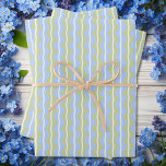 Zigzag Chevron Stripes - Blue,Green and pale Ivory Wrapping Paper Sheet<br><div class="desc">Traditional zigzag or chevron stripes in blue,  green and extra light ivory.  Good for many different occasions and age groups.</div>