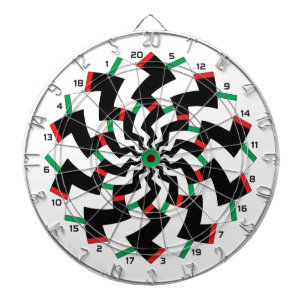 Zigzag Dartboard Mirrored Version