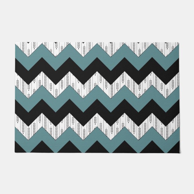 Zigzag design pattern doormat (Front)