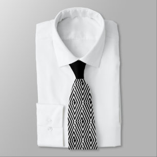 Zigzag Diamond Chevron Tribal pattern Tie