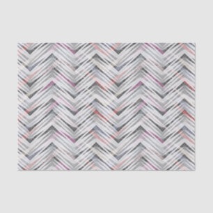 Zigzag, geometric, grey, lilac, pink, black, strip tissue paper