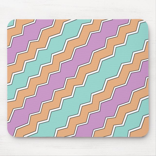 ZigZag Geometric Pattern Mouse Mat (Front)