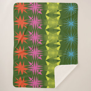 Zigzag Illustrate Sherpa Blanket