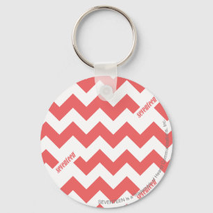ZigZag LtPink Key Ring