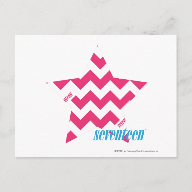 ZigZag Magenta 2 Postcard (Front)