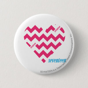 ZigZag Magenta 3 6 Cm Round Badge