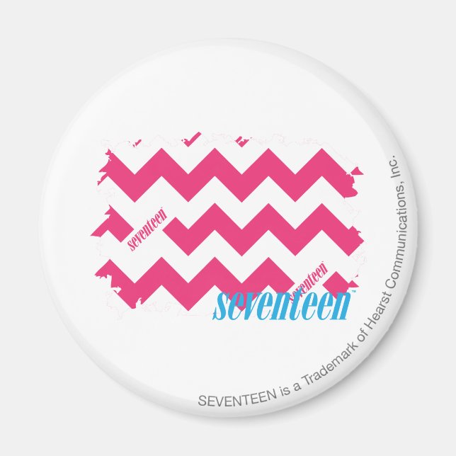 ZigZag Magenta 4 Magnet (Front)