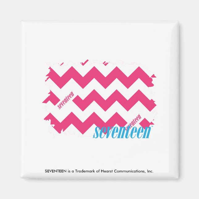 ZigZag Magenta 4 Magnet (Front)