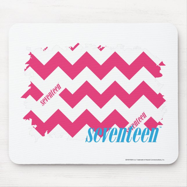 ZigZag Magenta 4 Mouse Mat (Front)