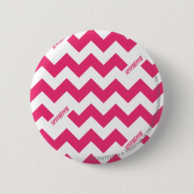 ZigZag Magenta 6 Cm Round Badge (Front)