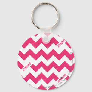 ZigZag Magenta Key Ring