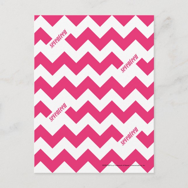 ZigZag Magenta Postcard (Front)