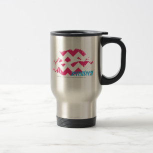 ZigZag Magenta Travel Mug