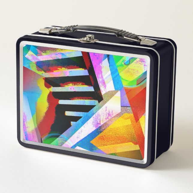 Zigzag Metal Lunch Box (Front)