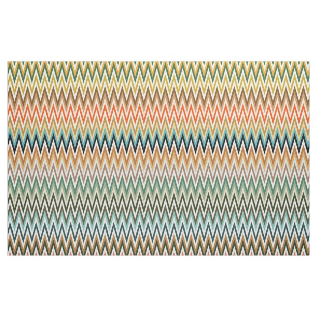 Zigzag Multicolored Pattern Fabric (Yard)