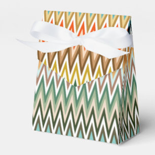 Zigzag Multicolored Pattern Favour Box