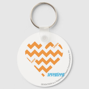 ZigZag Orange 2 Key Ring