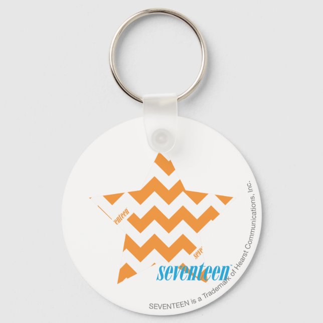 ZigZag Orange 3 Key Ring (Front)
