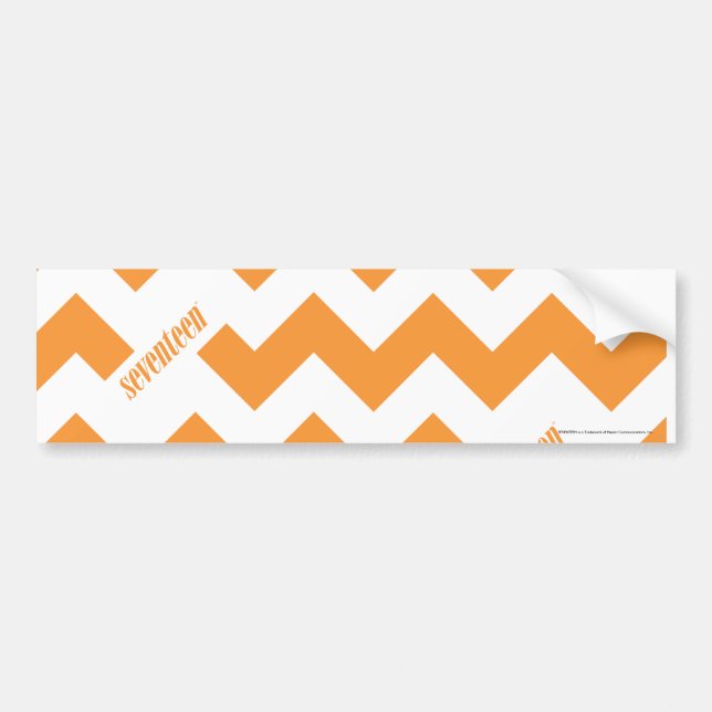 ZigZag Orange Bumper Sticker (Front)
