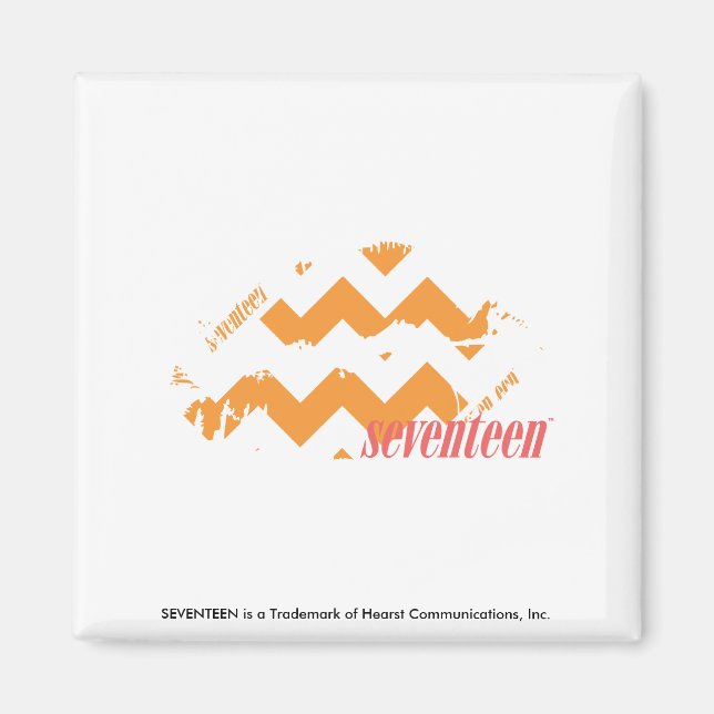 ZigZag Orange Magnet (Front)