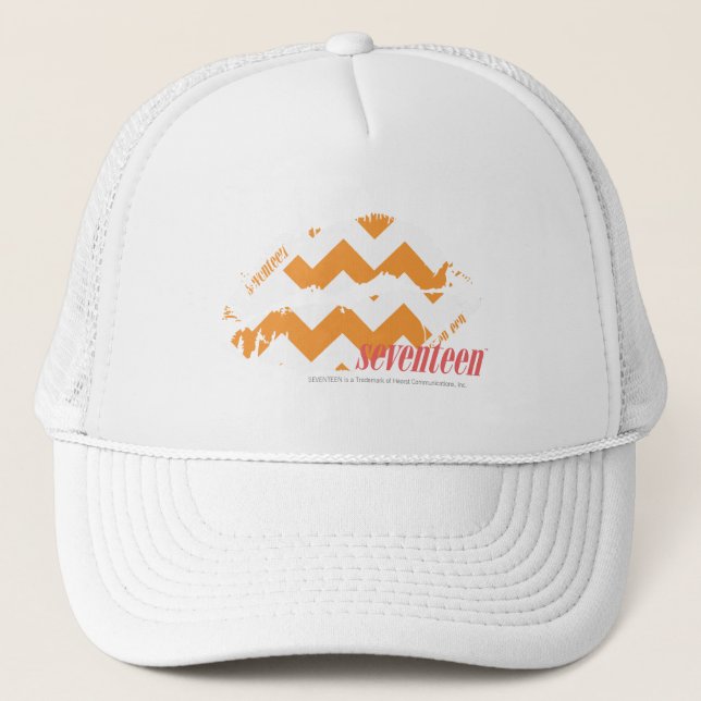 ZigZag Orange Trucker Hat (Front)