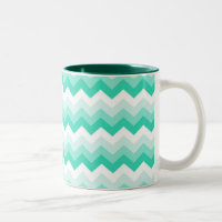 Zigzag patroon (Turquoise, groen)