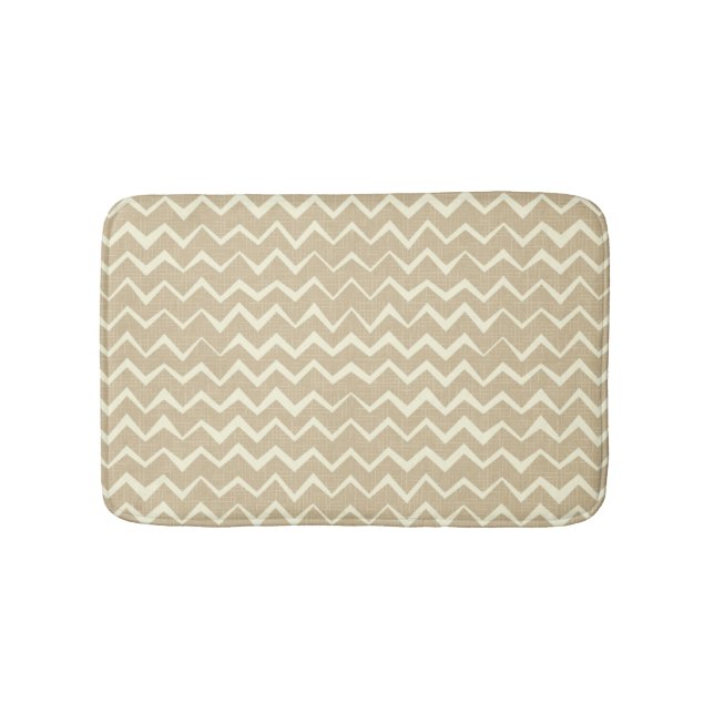 Zigzag pattern bath mat (Front)