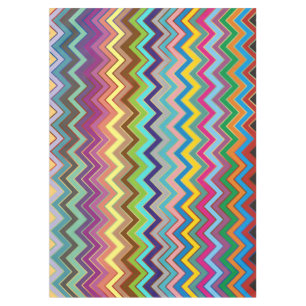 ZIGZAG pattern - colored + your ideas Tablecloth