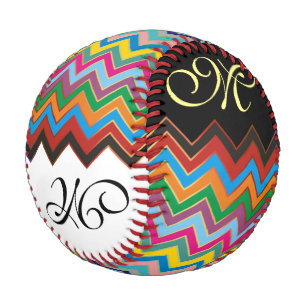 ZIGZAG pattern - coloured + your background & idea Baseball