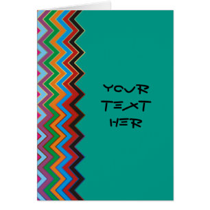 ZIGZAG pattern - coloured + your text