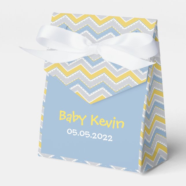 Zigzag pattern  favour box (Front Side)